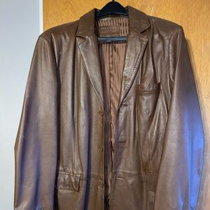 Men’s leather blazer